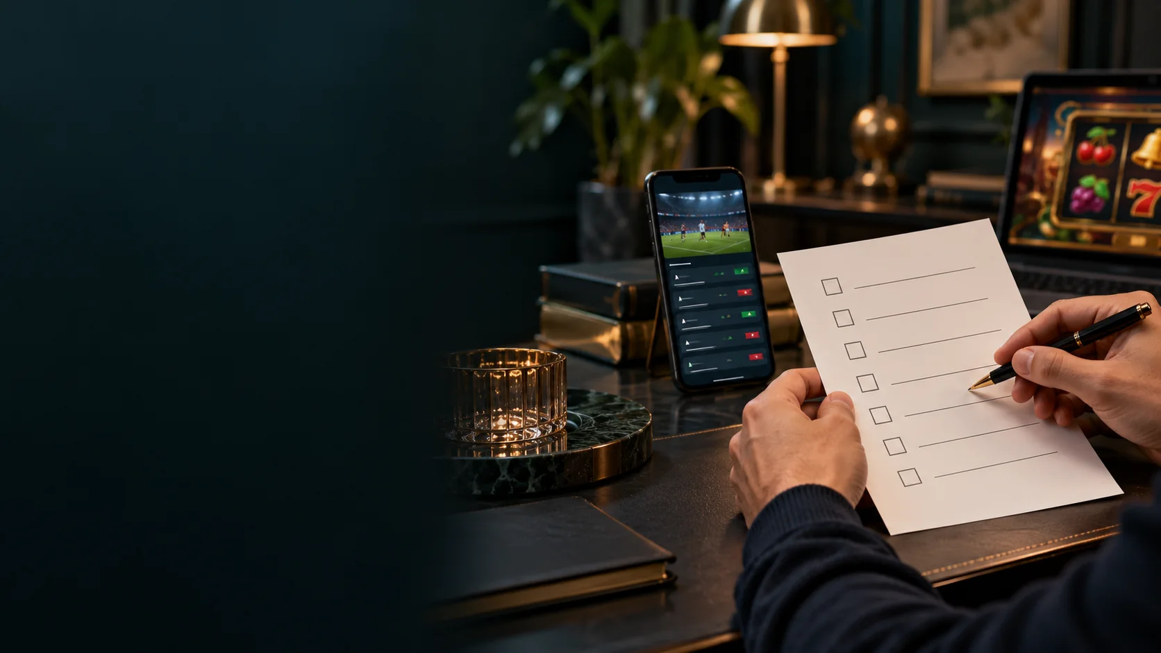 Bahis ve bonus koşullarını karşılaştırmak için hazırlanan kontrol listesi
